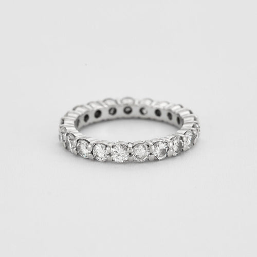 Bague 51 Alliance américaine Or blanc Diamants 1.20ct 58 Facettes 240095