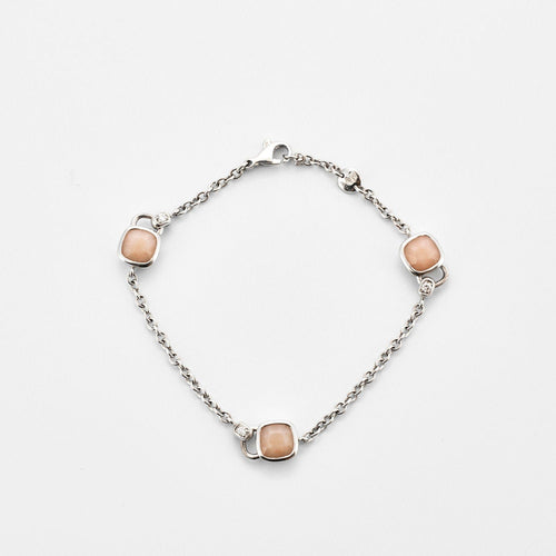 Bracelet POIRAY – Bracelet INDIRA Quartz rose Diamants 58 Facettes