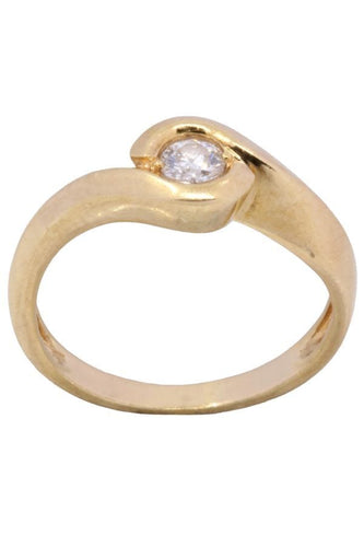 Bague 55 SOLITAIRE DIAMANT 0.25 CARAT 58 Facettes 059241