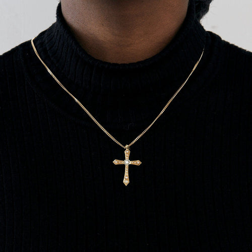 Pendentif Pendentif Croix Perles Diamant 58 Facettes EL2-152