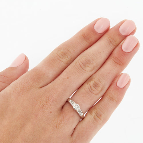 Bague 51 Bague Or blanc Diamants 58 Facettes REF 5062/14