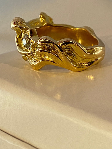 Bague 50 Bague en Or jaune, diamant 58 Facettes