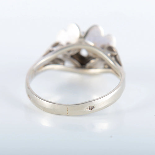 Bague 48 Bague Solitaire Fleur 58 Facettes JE449