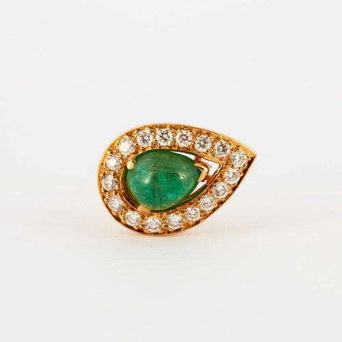 Boucles d'oreilles CARTIER - Clip d’oreilles Emeraudes Diamants 58 Facettes