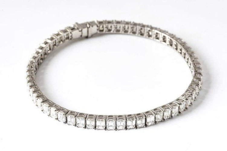 Bracelet Bracelet Tennis Diamants Platine 58 Facettes