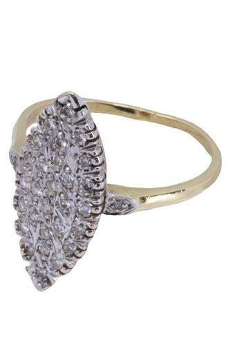 Bague 59 BAGUE MARQUISE DIAMANTS 58 Facettes 070371
