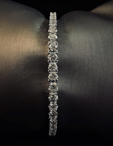 Bracelet Bracelet tennis Or blanc et Diamants 58 Facettes