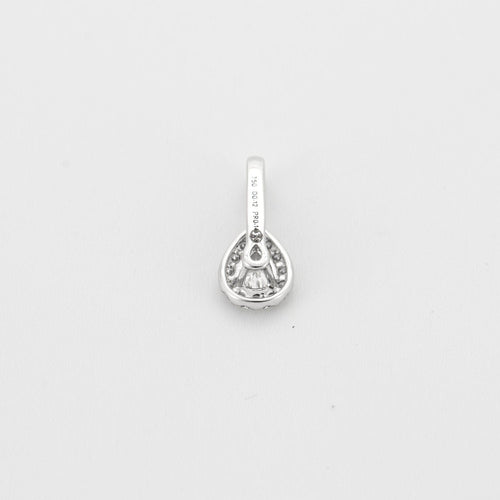 Pendentif Pendentif or blanc 18 carats diamants 58 Facettes