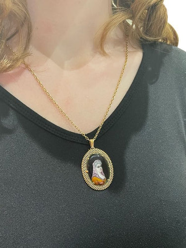 Pendentif PENDENTIF MINIATURE PORCELAINE DE LIMOGES 58 Facettes 049631