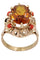 Bague BAGUE ANCIENNE CITRINE ET CORAIL 58 Facettes 047081