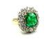 Bague Bague Or Emeraude Diamants 58 Facettes