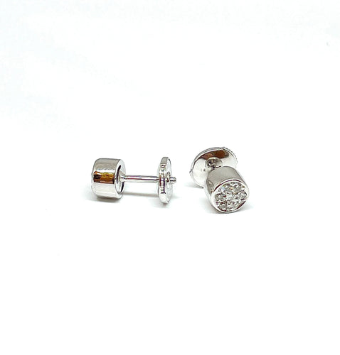 Boucles d'oreilles Boucles d’oreilles diamants monture or blanc 58 Facettes