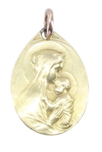 Pendentif MÉDAILLE DE LA VIERGE À L'ENFANT 58 Facettes 078441