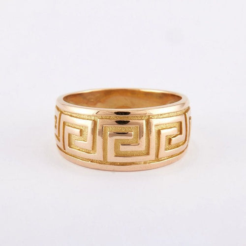 Bague 54 Bague Jonc Or Frise Grecque 58 Facettes