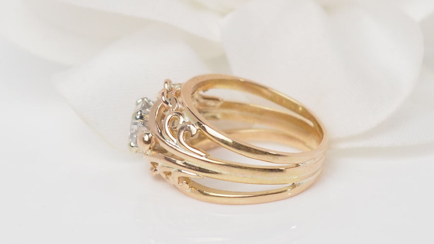 Bague 52 Bague Or rose Diamant 58 Facettes 32479