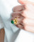 Bague Bague Or Jaune Aventurine 58 Facettes