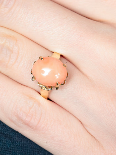 Bague 52 Bague Corail Peau d'Ange 58 Facettes