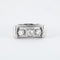 Bague 59 Bague Trilogie Or blanc Diamants 58 Facettes