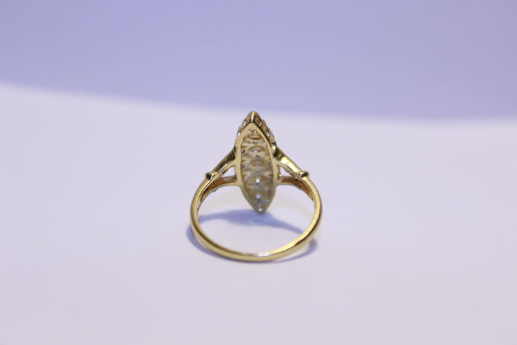 Bague 50 Bague Marquise  Diamants 58 Facettes