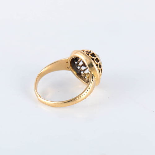 Bague 53 Bague Solitaire Diamant old mine cut 58 Facettes