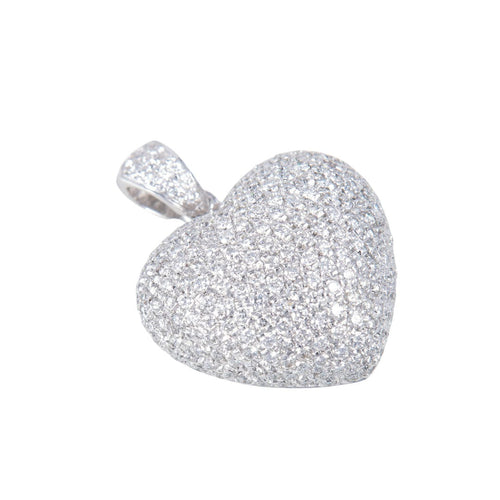 Pendentif Pendentif Coeur pavage Diamants 58 Facettes 8406