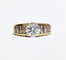 Bague 55 Bague or jaune diamants 58 Facettes 1-678/1
