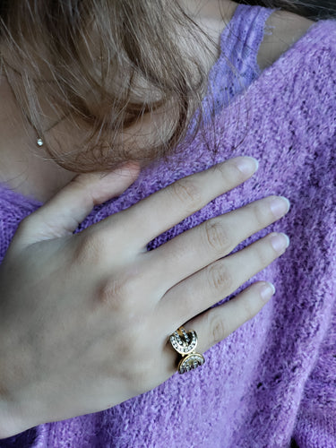 Bague 46 Bague d'auriculaire or jaune et diamants 58 Facettes 492