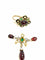 Broche Parure ancienne en or 18 carats néo renaissance 58 Facettes