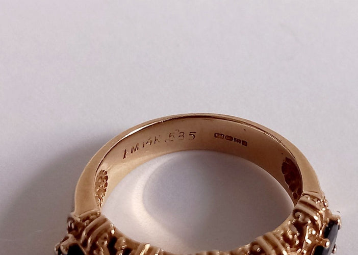 Bague 57 Bague saphirs et perles 58 Facettes