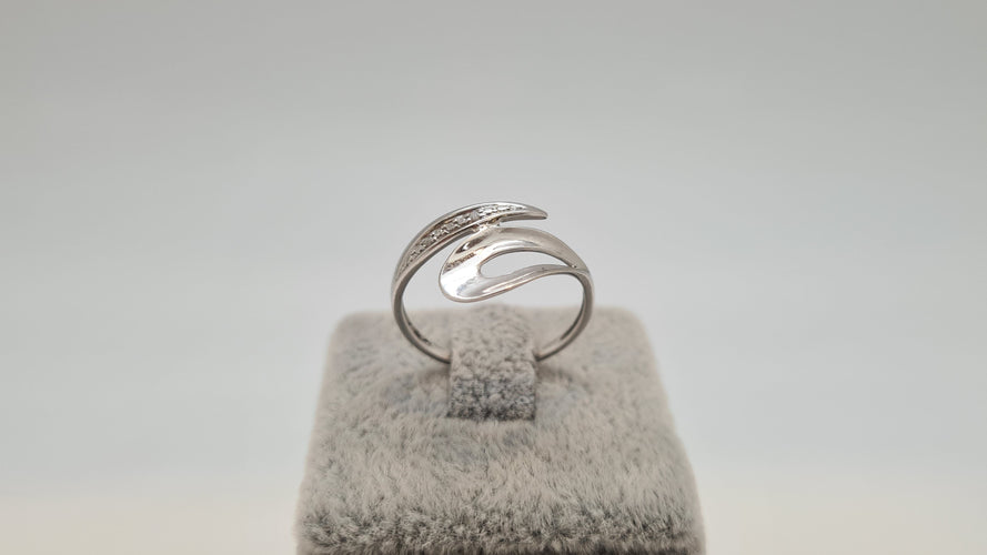 Bague 55 Bague en Or blanc 58 Facettes