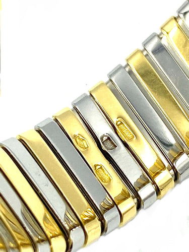 Bracelet BVLGARI. Bracelet Tubogas ors 18K 58 Facettes