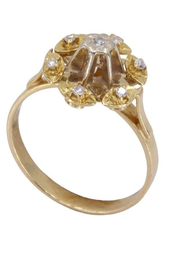 Bague 52 BAGUE FLEUR DIAMANTS 58 Facettes 075351