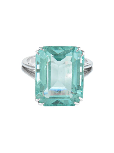 Bague 52 Bague Aigue-marine 58 Facettes