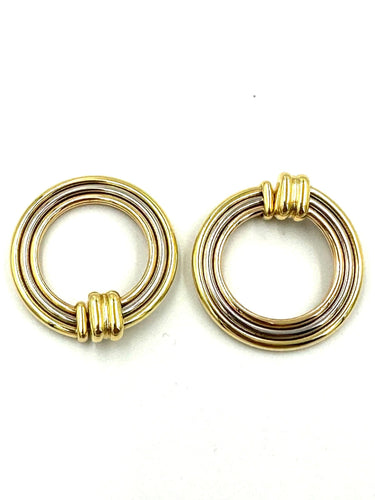 Boucles d'oreilles CARTIER. Boucles d’oreilles Magnolia 3 ors 58 Facettes