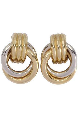 Boucles d'oreilles BOUCLES D'OREILLES NŒUDS 2 ORS 58 Facettes 076291