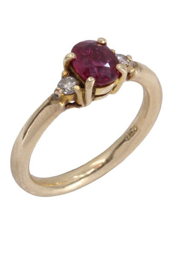 Bague BAGUE MODERNE RUBIS ET DIAMANTS 58 Facettes 081881