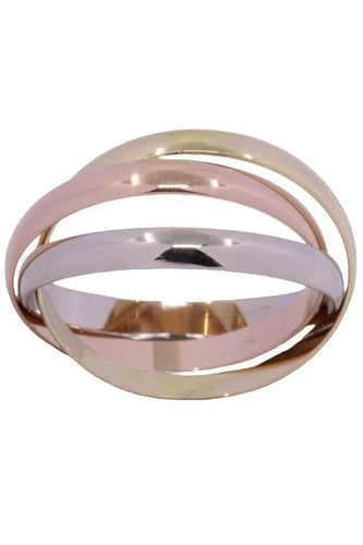 Bague ALLIANCE 3 ANNEAUX 3 ORS 58 Facettes 072321