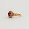 Bague 50 Bague fleur rubis or rose 58 Facettes