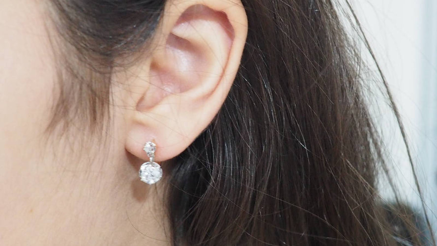 Boucles d'oreilles Boucles d'oreilles or jaune, diamants 58 Facettes 32012