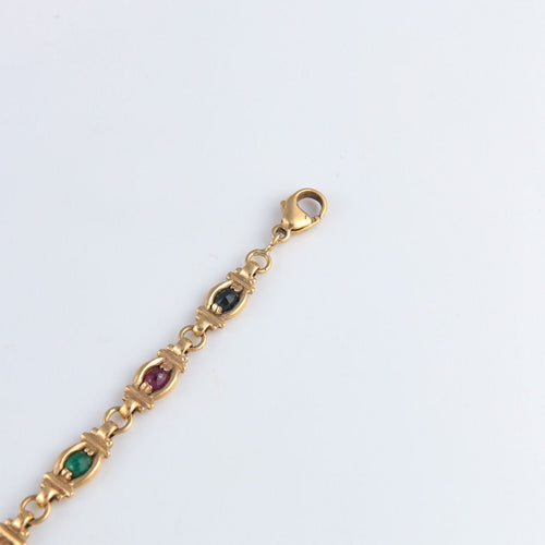 Bracelet Bracelet Saphirs Rubis Emeraudes 58 Facettes JE24