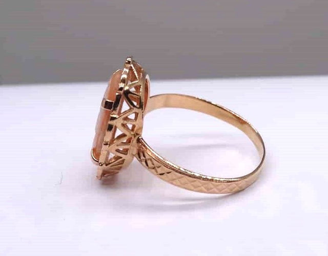 Bague 58 Bague or camée 58 Facettes 12023