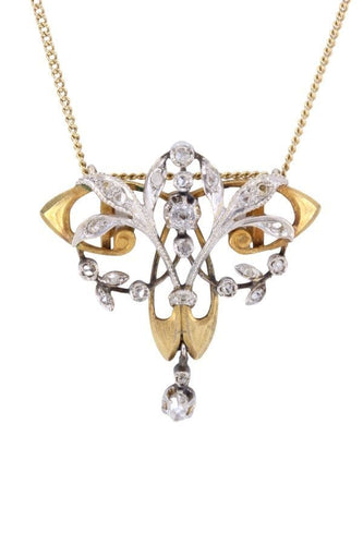 Collier COLLIER ART-NOUVEAU DIAMANTS 58 Facettes 073601
