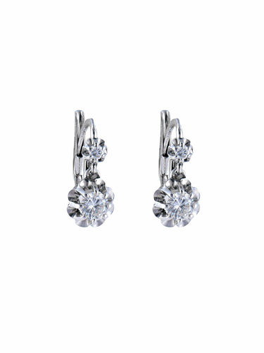 Boucles d'oreilles Dormeuses Diamants 58 Facettes