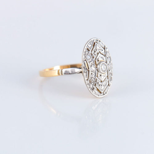 Bague 48 Bague Belle époque, diamants 58 Facettes