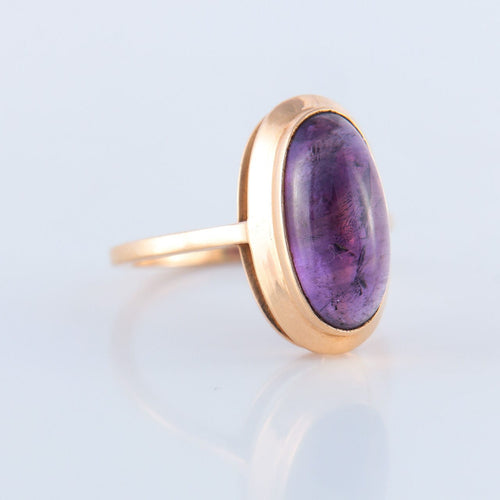 Bague 58 Bague Améthyste cabochon 58 Facettes JE4