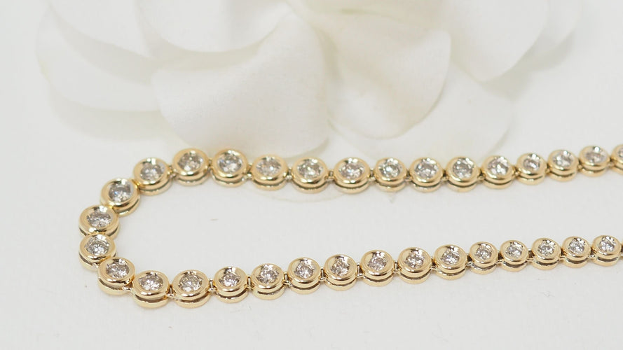 Collier Collier rivière Or jaune Diamants 58 Facettes 32340