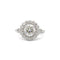 Bague 52 Bague style marguerite Diamant de 1,08 carat 58 Facettes 200205R-220257R
