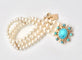 Bracelet Bracelet Perles Akoya Turquoise 58 Facettes