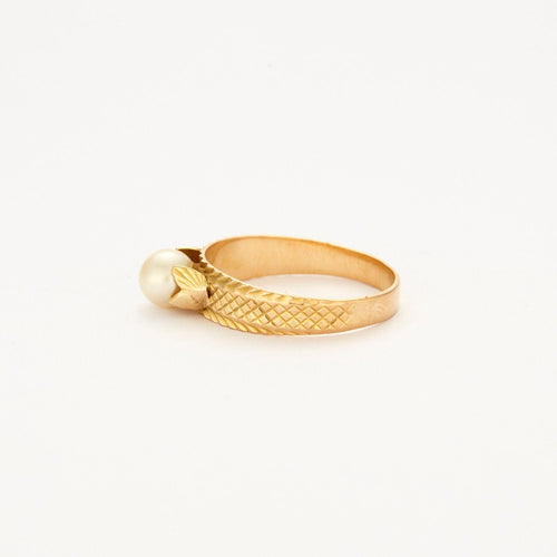 Bague 58 Bague jonc Perle 58 Facettes