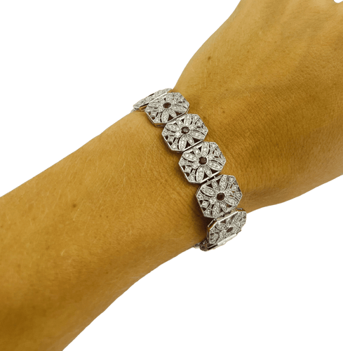 Bracelet Bracelet Or Blanc, Diamants et Rubis 58 Facettes 20400000512